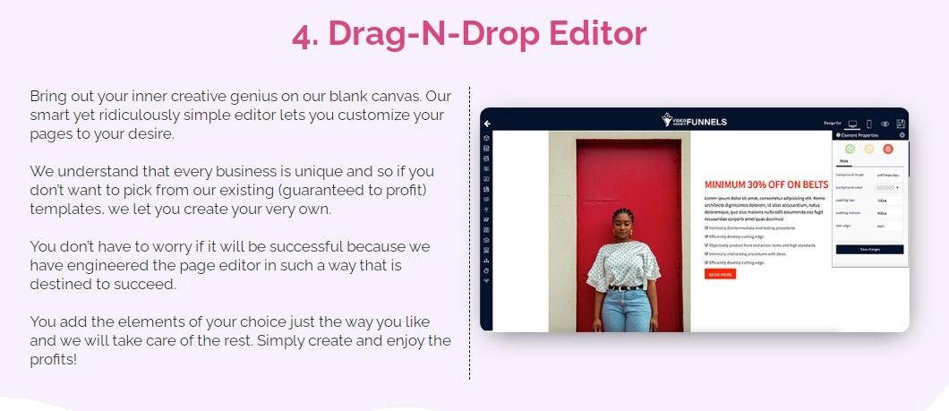 drag n drop editor