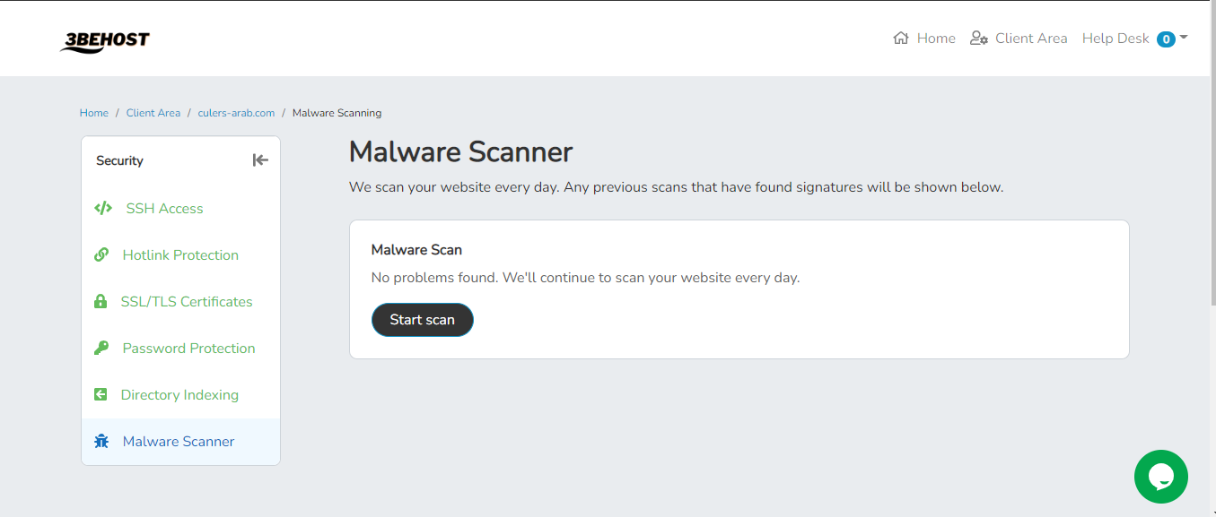 3Behost malware scanner