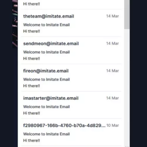 Imitate Email web widget